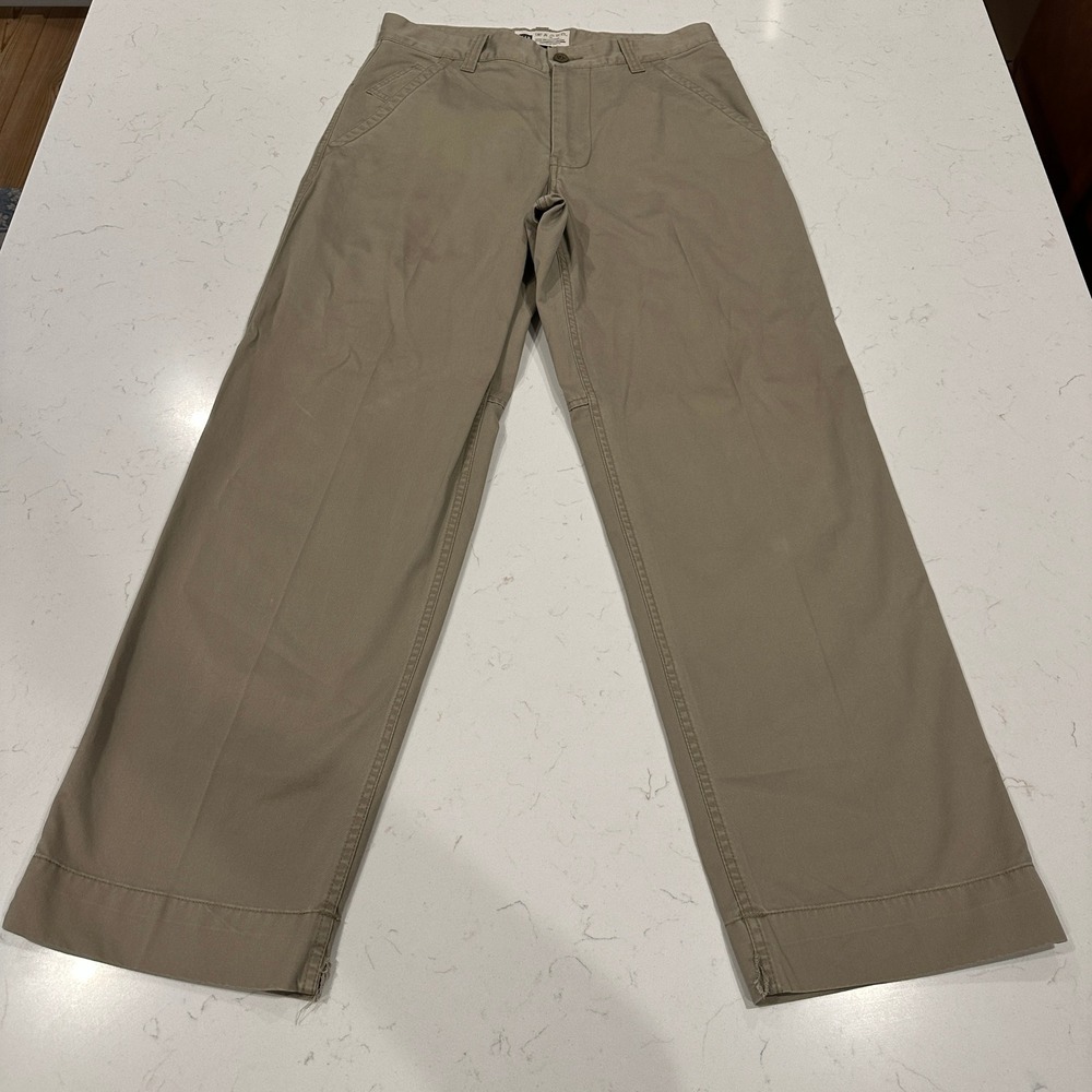 Vintage Y2K Gap Field Officer Mens 30x30 Khaki Wide Leg Utility Pants Cotton Tan